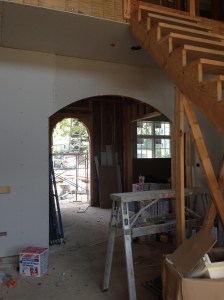 Looking into the foyer from the great room
